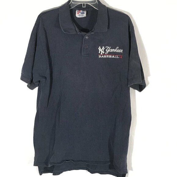 MLB Majestic New York Yankees Baseball Polo Shirt - Picture 6 of 9